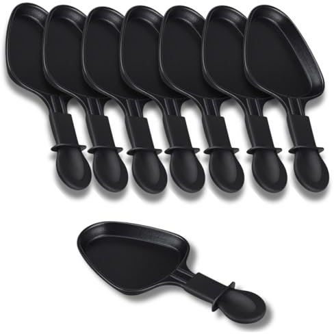 SOS Accessoire Poêlons à Raclette Antiadhésive | Lot de 1 à 12 | Mini Raclette Triangle | Compatible avec Appareil à Raclette Tefal | Design Ergonomique et Facile à