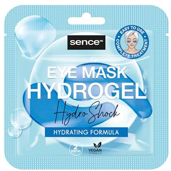 Sence Hydro Shock Pad per occhi idrogel per la cura del viso, maschera per gli occhi con acido ialuronico, Vegan Beauty Eye Mask, idratante Skincare per donne e uomini, confezione da 3 (3 x 2 pad)