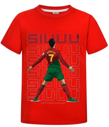 #7 Fotboll barn t-shirt ungdom bomull jumper inspirerade fans toppar pojkar flickor sport sommar tröja t-shirt för 4-13 år