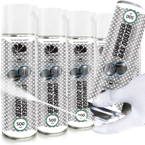 AABCOOLING Bombe Froid, Sprays nettoyants pour moteur Home&Office Gas Duster 500ml - 5 Pièces - Bombe air froid Freeze, Bombe d Apres, Bombe a Froid, Spray Froid jusqu'à -50 °C