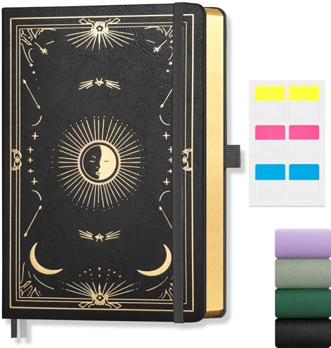 Notizbuch A5 Liniert, 100g/m² Papier, 192 Seiten, PU Hardcover, 14,5 x 21cm