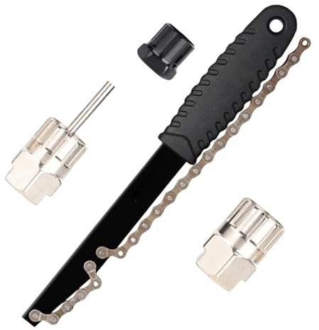 Xanorrg Herramienta De Látigo para Cadena Bicicleta Carretera Removedor Piñones Bicicletas Instalación Piñones Reparación Látigo Fácil Usar