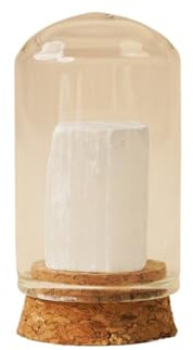 RCEOUCTMK Crystal Stone World in Bottle – Raw Gemstone Vial with Fluorite, Quartz, Calcite, Lapis, Tiger Eye for Collection & Gift(Fiber plaster)