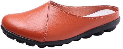 Mules skor för kvinnor sommar, slip-on träskor för kvinnor Storbritannien, avslappnade tofflor skor, lätt mjuk sula trädgårdssko enfärgade låga skor sommar komfort flip flops