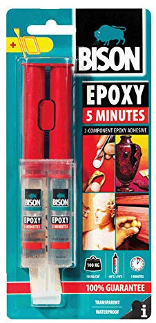 Bison Epoxy 5 Minutes Adhesive - Transparent - 24ml