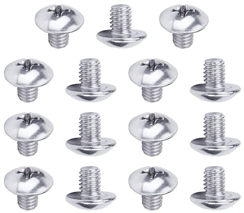 MroMax Lot de 15 vis M4 x 5 mm cruciformes cruciformes à tête ronde en acier inoxydable 304