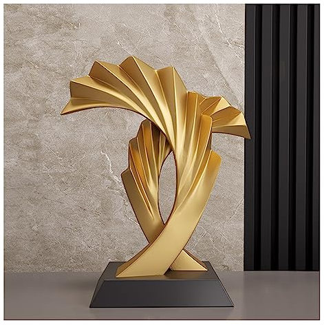 Tauzveok Skulptur Deko, Abstrakte Kunst Statue, Dekoration Wohnzimmer, Schlafzimmer Deko, Modern Wohnung Dekoartikel Skulpturen,Golden g