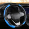XNIVUIS Couvre Volant de Voiture en Cuir Microfibre Respirant et Antidérapant, Imperméable, Accessoires de Volant Universels avec Un Diamètre de 37-38 cm pour la Plupart des Voitures(Bleu)