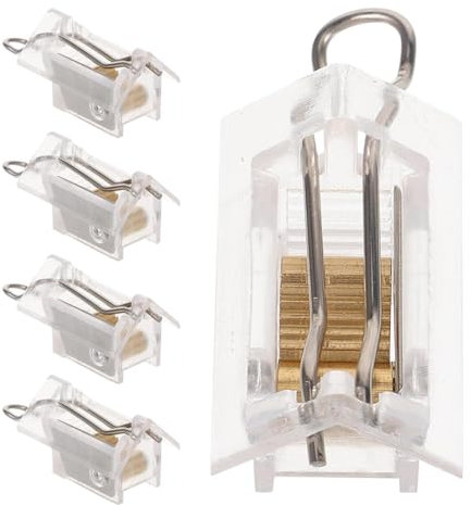 ANCLLO 5 pièces Rideaux Maison Stores Rideaux Stores vénitiens Ascenseur contrôleur Cordon de Traction Accessoires de Verrouillage Fixe Stores Cordon de Verrouillage Cordon de Traction