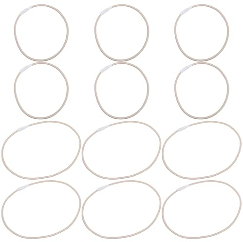 SHINEOFI 12 Pezzi Fasce Elastiche in Gomma Antiurto per Supporto Microfono, Anelli Antivibrazione per Clip Microfono, Ricambi per Registrazione e Podcast Domestici