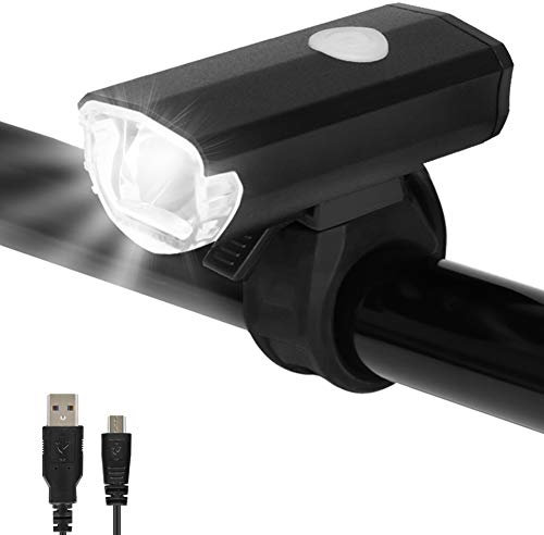 Fahrradlicht, Fahrradlicht USB Aufladbar, StVZO Zulassung Fahrradbeleuchtung, Fahrradlampe 2 Licht-Modi IPX4 Wasserdicht Fahrrad für Kinder und Erwachsene