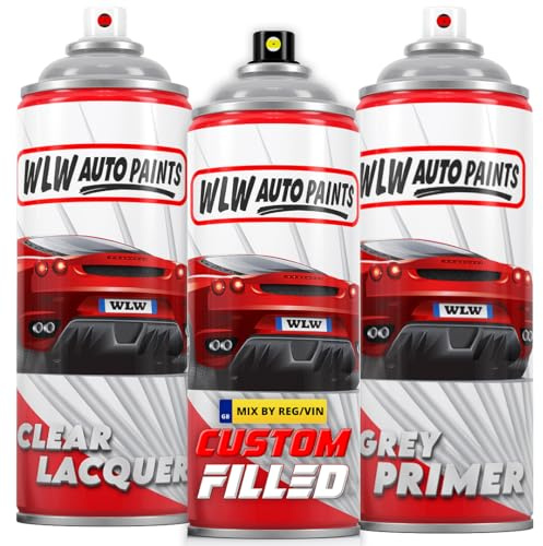 Xtremeauto Aerosol Spray Paint Can Kit - Mixed to Match Car Paint (Aerosol + Lacquer + Primer)