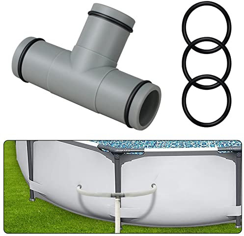 Pool-Schlauchverbinder T-Gelenk Schlauchteile Rohrzubehör 3 Schnittstellen Pool-Adapter, 32mm Schlauchteile Rohrzubehör für Wasserrohr Verbindungsstück zur Verlängerung der Poolschläuche