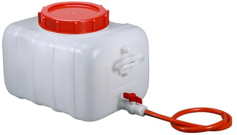 MJHETCY Food-Grade Plastic Buckets 25L/35L/50L/80L/110L/200L Water Container with Tap，Bucket Perfect for Camping，hiking，Climbing or Other Travel Outdoor Activities Water Tank(Size:25L)