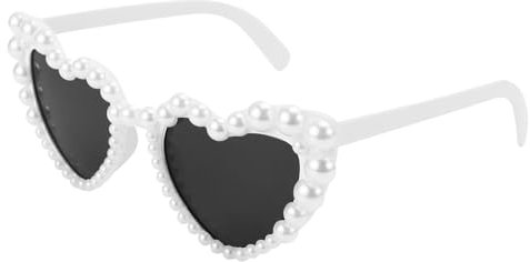 Herz Sonnenbrille Partybrille Herzform Brille JGA Brillen Herzbrille Vintage 90er Jahre Hippie Herzförmige Brille Herzchen Brille für Party Hochzeit Karneval