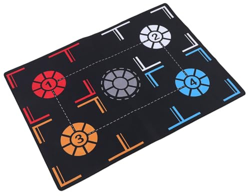 WEKAMOS Alfombrilla De Entrenamiento De Baloncesto 2 Mm, Caucho Antideslizante, Color Azul Para Interior y Exterior, Soporte Para Desarrollo De Habilidades, Apta Para Jóvenes y Adultos