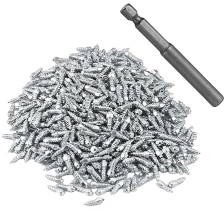 F Fityle 200 Pieces of Tire Screw Spikes, Snow Spikes, Anti-ice And Winter Emergency Aid for SUVs And Trucks