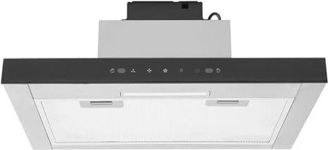 Hotte aspirante encastrée 350 CFM en acier inoxydable avec commande tactile intuitive, reconnaissance des gestes pour éliminer les odeurs et les graisses dans la cuisine et l'appartement