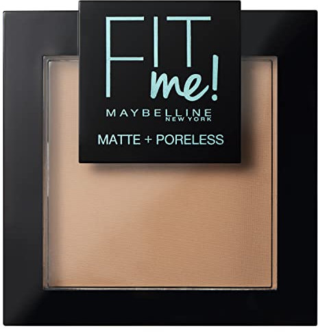 Maybelline Fit me matte and poreless, Cipria compatta, Numero 250, Traslucido, 9 g