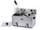 Friteuse 2x 8 L 2 Paniers avec robinet Friteuse - Double poêle - Professionnelle - Inox - 16 litres - Avec robinet de vidange