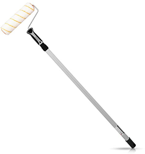 Pinto Deluxe ® Rouleau de peinture professionnel avec tige télescopique 100-200 cm + support Best Grip avec e-book (français non garanti)