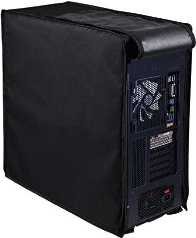 PC CPU Desktop Host Staubschutz Schutz, Wasserdicht Desktop Mid-Tower Computer Host Staubdichte Abdeckung Full Case mit Reißverschluss, Antistatische CPU Tower PC Staubabdeckungen (10.6Wx20.5Hx24.6D)