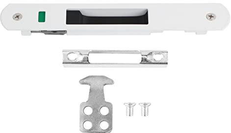 Serrure de porte coulissante, serrure de porte coulissante en verre, ferrures de quincaillerie de verrouillage simple de fenêtre de porte coulissante en verre d'acier inoxydable de ménage