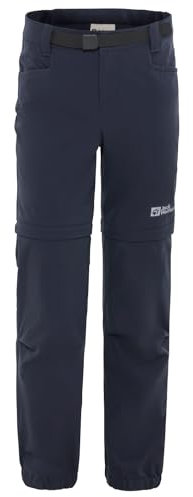 Jack Wolfskin Unisex Kinder Active Zip Off Pants K Wanderhose, Night Blue, 164 EU