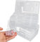 ZOFUN 2 Pcs Bead Organiser Boxes, 22 x 13 x 5.5 cm Craft Organiser Storage Boxes with 32 Slots, Small Bead Storage Box, Plastic Diamond Art Storage Case for Beads Seeds Jewelry Crafts
