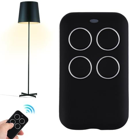 Control remoto de 4 botones, control remoto lineal para puertas de garaje con 4 teclas, abrepuertas giratorias automáticas, mando a distancia para puertas de garaje, apertura de puertas y puertas,