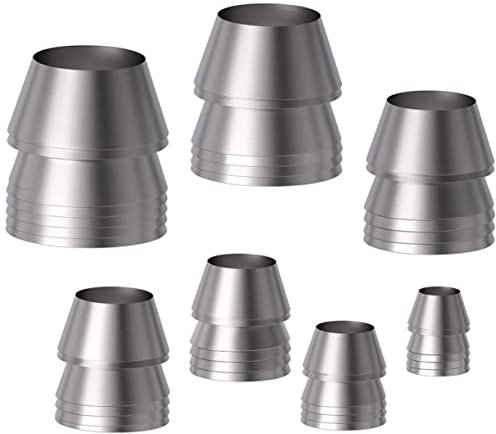 HOMSFOU 2 Juegos Cuña De Metal Para Almádena Juego De Reemplazo Tapa Alzador Herramienta Martillo Cuña De Para El Hogar Cuña De Práctica Planchar Silver 7 Uds * 2