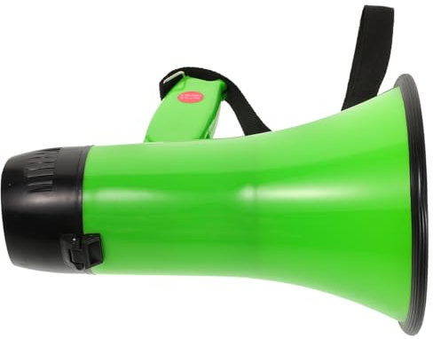 BESPORTBLE 25 W handhållen megafoner med 240-talsinspelning, bärbara högtalare för utomhusevenemang, säkerhet, cheerleading, reklam, lätt och enkel att bära, grön