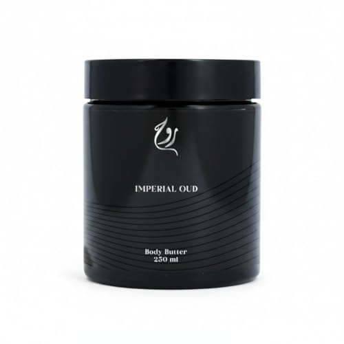 ROUH Imperial Oud Body Butter for Men and Women – Luxurious Moisturiser with Shea Butter and Oud, Musk, and Leather – Hydrating Skincare for Soft, Moisturised Skin – All Skin Types (Imperial Oud)