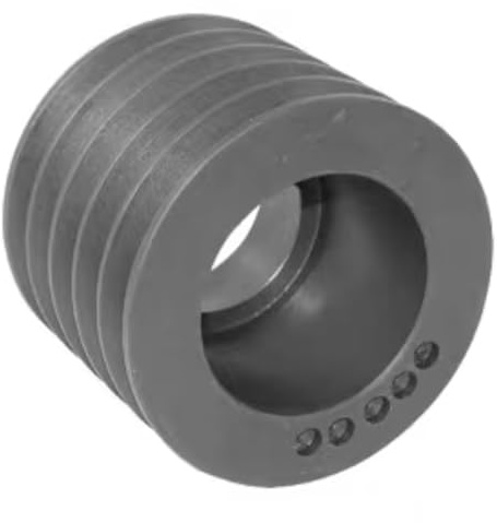 cyclingcolors 1x Polea con orificio Taperlock para correa trapezoidal 5 canal A SPA AVX13 Diámetro exterior 155,5 mm Diámetro de paso 150 mm Hierro fundido Maquinaria de construcción forestal agrícola