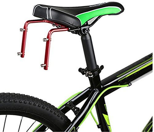 ECYC Bicycle Seat Post Double Water Bottle Holder Red Bottle Cage Rack