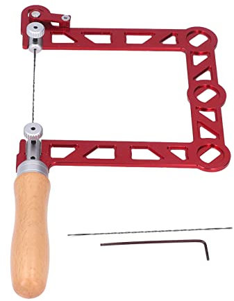 Sega A Fune U-Forma, Mini Sega A Fune D'Acciaio Sega da Traforo per La Lavorazione Del Legno, per La Creazione di Gioielli, Artigianato Fai-Da-Te, Cavo Metallico, Taglio di Tubi In Pvc