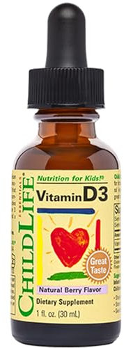 ChildLife Essentials, Liquid Vitamin D3, 30ml, 500IU Vitamin D3 je Dosis, Geschmacksneutral, Glutenfrei, Sojafrei, GMO frei