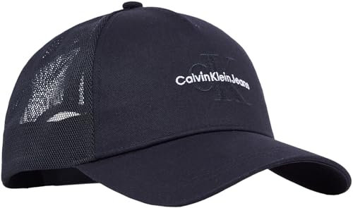 Calvin Klein Jeans Herren Cap Mono Logo Basecap, Schwarz (Black), Einheitsgröße