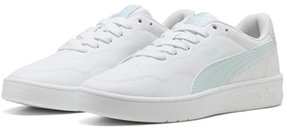 Puma Sneaker Court Lally Donna, Puma Vetro Mare Bianco, 40 EU