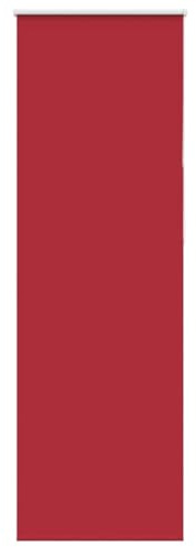 vidaXL Verdunkelungsrollo Rot 75x230 cm Stoffbreite 70,7 cm Polyester, Rollo, Klemmfix, Thermorollo, Verdunklungsrollo, Klemmrollo, Fensterrollo
