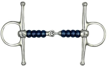 Equine Smile ES0168 JW Gebiss Sweet Iron Knebeltrense Schenkeltrense Einfach Gebrochen mit Sweet Iron Cherrry Roller aus Edelstahl Ringdurchmesser 45 mm Gebissstärke 15 mm (13.5 cm)