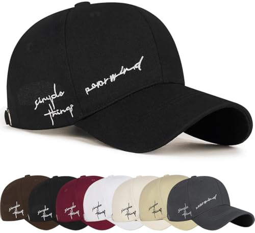 Gorra de béisbol para Hombre Unisex Algodón Hombre Verano Cap Ajustable Sombrero Deportivo Al Aire Libre Casual Deportes de Sombrero Bordado Moda Gorro