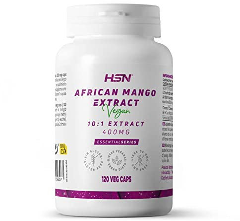 HSN Mango Africano 8000mg - semilla de Irvingia gabonensis - por dosis diaria | 120 Cápsulas Vegetales | Extracto 10x Más Concentrado | No-GMO, Vegano, Sin Gluten