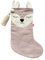 kikadu Nikolausstiefel Rehkitz Rose - Aus 100% GOTS zertifierter Bio-Baumwolle, mit besticktem Rehkitzgesicht, zum Befüllen mit Kleinigkeiten