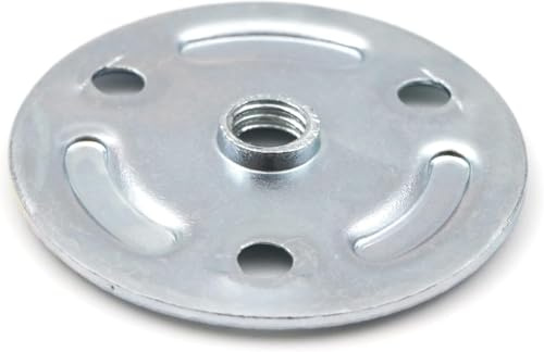 Design61 Piastra di montaggio rotonda 50 mm per gambe da tavolo e armadietti, piedini per mobili con filettatura M10