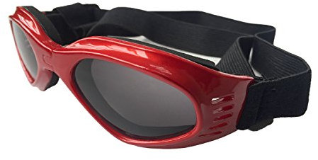 Hunde Sonnenbrille,Hundebrille Hundesonnenbrille UV-Schutz Haustierbrille Anti-UV Augenschutz Welpenbrille mit verstellbarem Kopf Wasserdichte Winddichte Sonnenbrille für Kleine Mittelgroße Hündchen