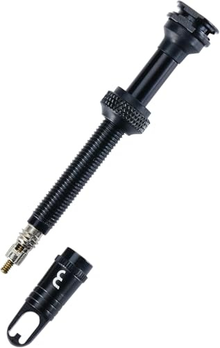 BBB Cycling Aluminium Tubeless ventil 80 mm | Lämplig för vägcyklar och mountainbikes | Tubeless Valves med utbytbar kärna | BTI-160