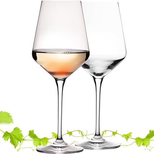 Imperial Athen - Juego de 2 copas de vino blanco (450 ml, aptas para lavavajillas)