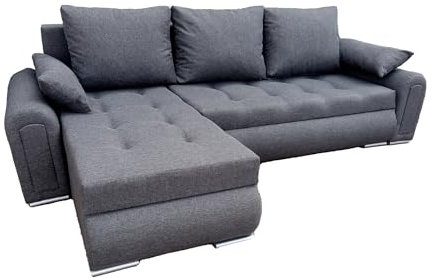 Ecksofa mit Schlaffunktion RELAX in der Farbe grau