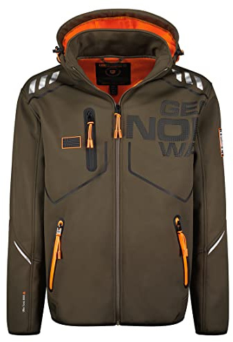 Geographical Norway - Veste softshell pour homme modèle ROBIN, kaki, M